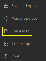 Share map button