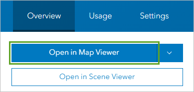 Open in Map Viewer button