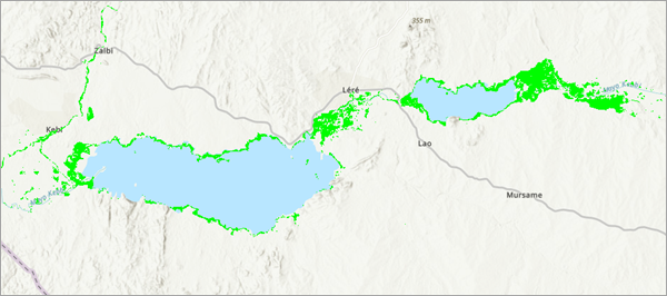 Inundation layer in Map Viewer