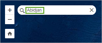 Abidjan in the search box