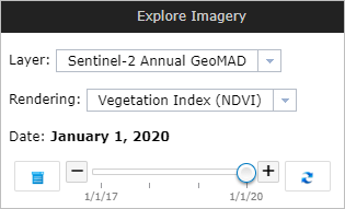 Explore Imagery window