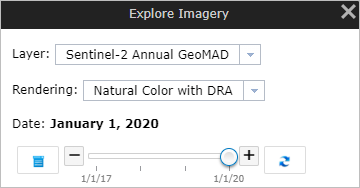 Explore Imagery window