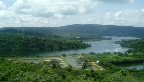 A view of Lake Volta