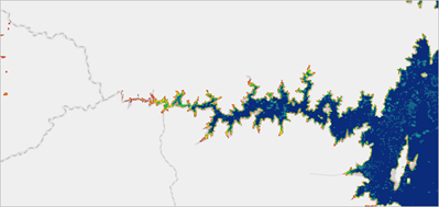 Water level in 2011