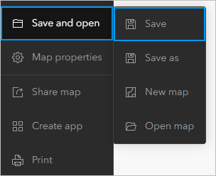 Save map option