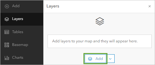 Add button in the Layers pane