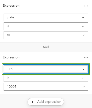 New expression field
