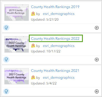 Layer name County Health Rankings 2021