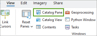 Catalog Pane button