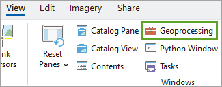 Geoprocessing button