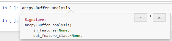 Buffer analysis signature