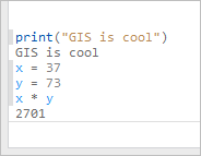 Result from calculation printed to transcript