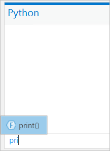 Pop-up for print() function