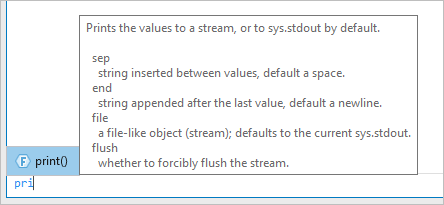 Syntax for print() function