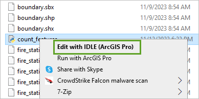 Edit with IDLE option in File Explorer