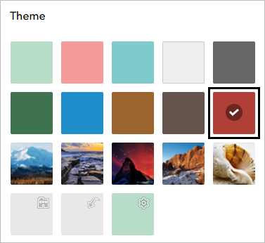 Red theme