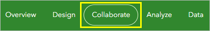 Collaborate tab