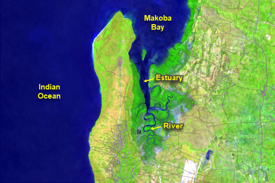 Initial view of Makoba Bay