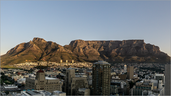 A view of the city of Cape Town