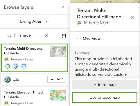 Use as basemap