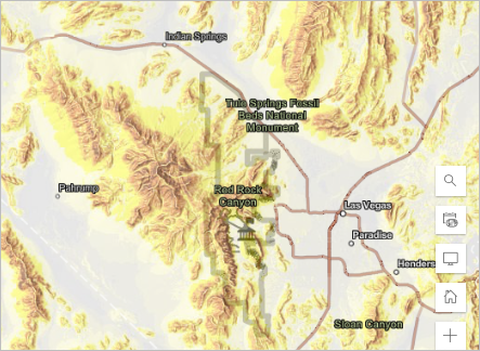 Map after changing slope layer transparency