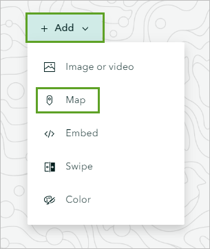 Add a map media type.