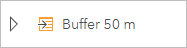 Rename the layer Buffer 50 m.