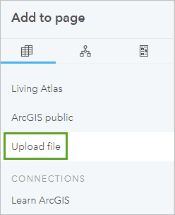 Upload file button