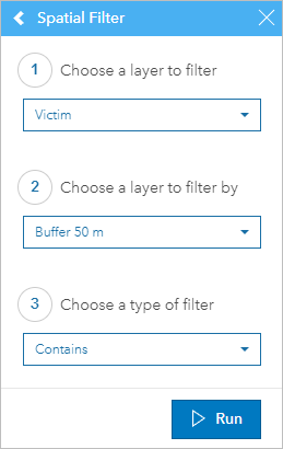 Spatial Filter parameters
