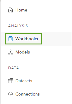 Workbooks tab