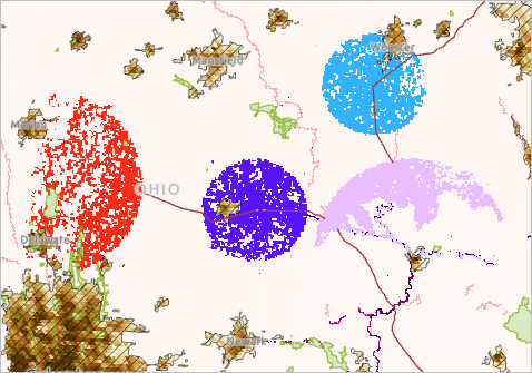 Paths between regions