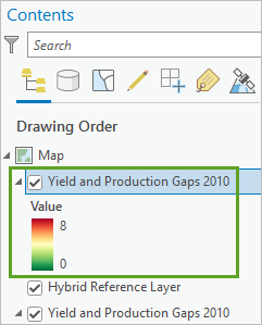 Copied layer is added to the Contents pane.