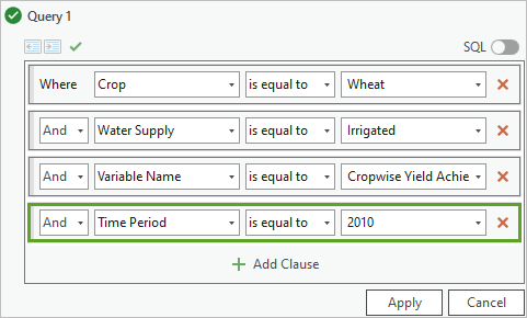 Update the existing query.