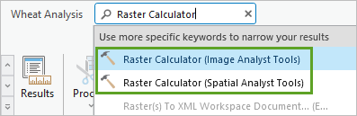 Search for Raster Calculator.