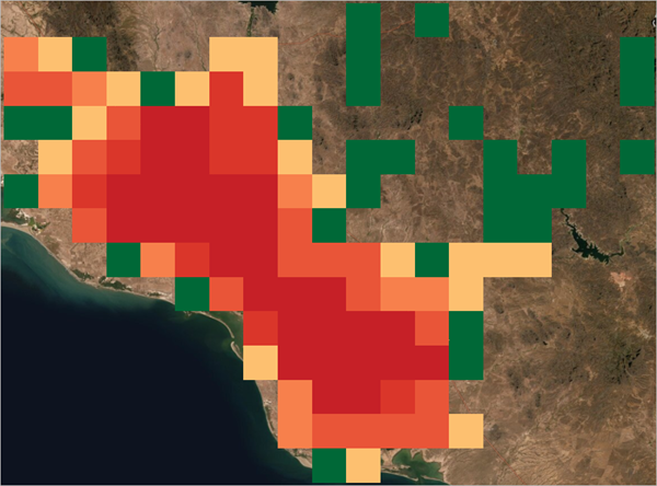 Map of 2000 production gap