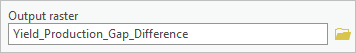 Output raster parameter