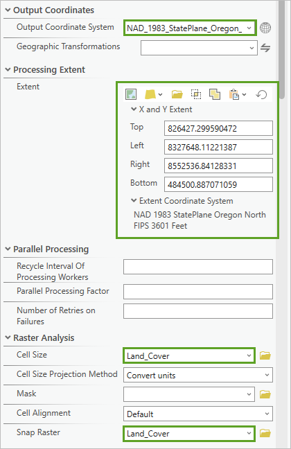 Set the environments for analysis