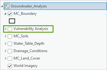 Vulnerability analysis layer turned off