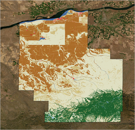 Full extent of the land-cover layer