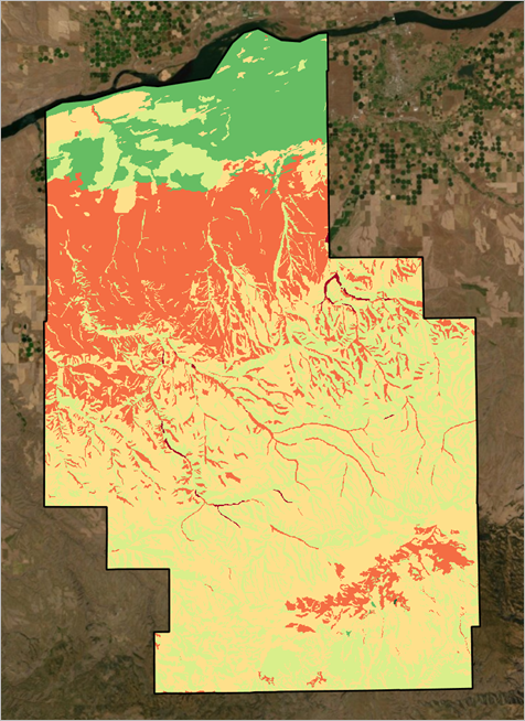 Groundwater vulnerable areas map