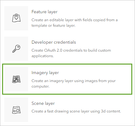 Imagery layer option