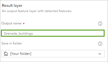 Result layer information