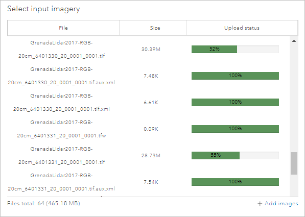 Image file upload in progress