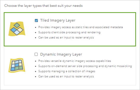 Tiled Imagery Layer option