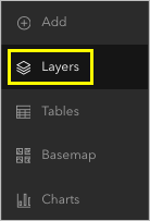 Layers on the Contents toolbar