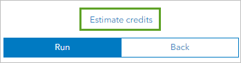 Estimate credits button