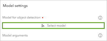 Select model button