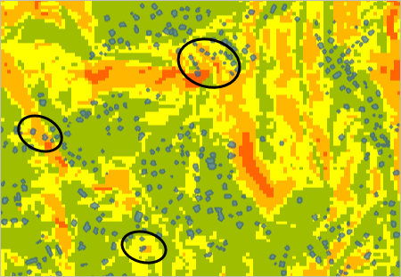 Identifying buildings that are in high-risk areas