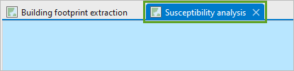 Susceptibility analysis map tab