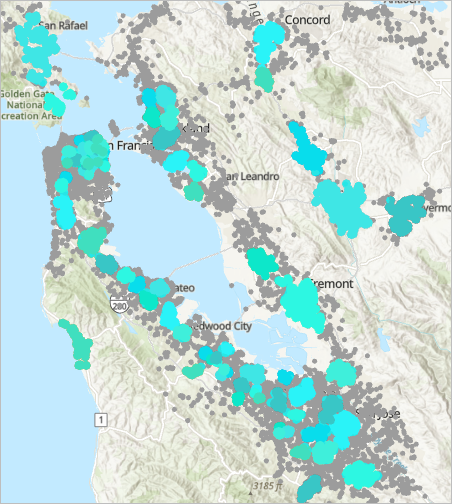 Selected clusters